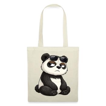 Cool panda cartoon with sunglasses grim - Tote Bag - red - Front