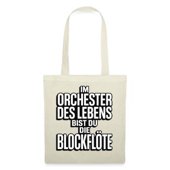 Orchestra of Life Recorder Design - Tote Bag - red - Front