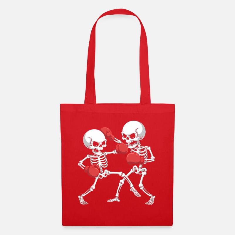 Skeleton Boxes - Tote Bag - red