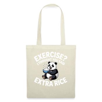 Blague sur le panda au riz - Sac en tissu - rouge - Devant