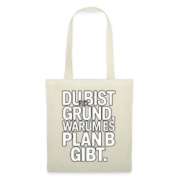 You're the reason there's a plan B - Tote Bag - red - Front