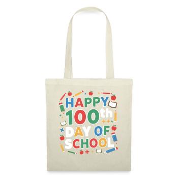 Happy 100th day of school – colourful school - Tote Bag - red - Front