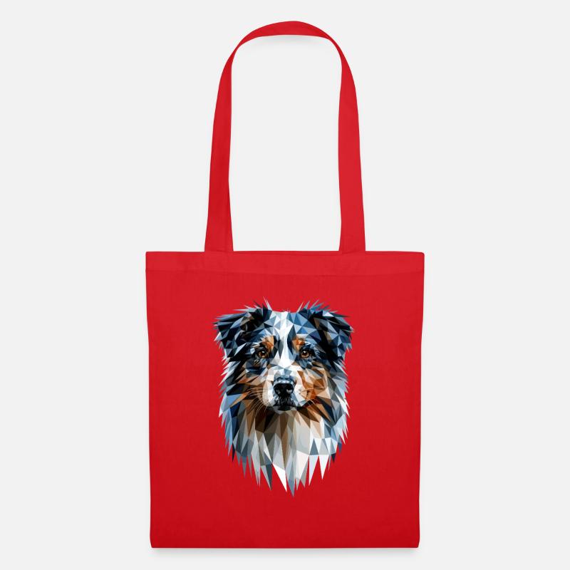 Australian Shepherd Hunde Liebhaber Süßer Aussie - Stoffbeutel - Rot