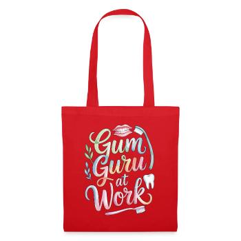Periodontist Gum Guru At Work Dental Health Care - Tote Bag - red - Front
