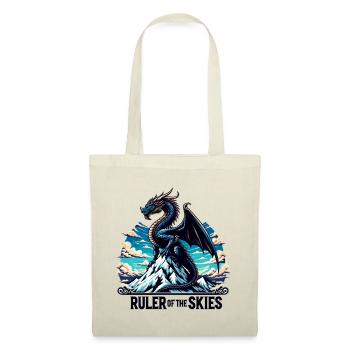 Dragon sky over mountain range - Tote Bag - red - Front