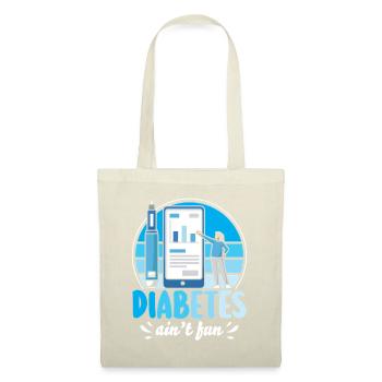 Diabetes Typ 1 Diabetiker - Stoffbeutel - Rot - Vorne