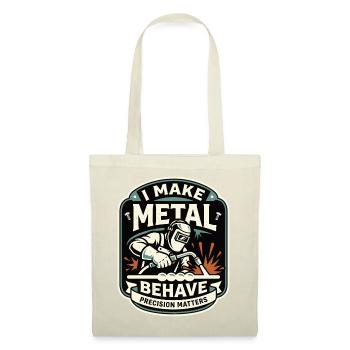 I Make Metal Behave Welder Motif - Tote Bag - red - Front