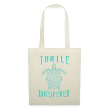 Turtle Whisperer Sea Turtle Teal Gradient Graphic - Stoffbeutel - Rot - Vorne
