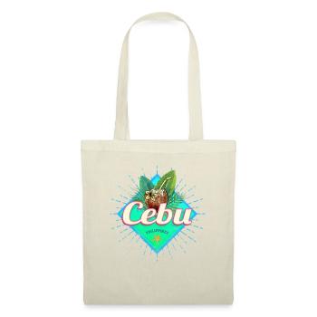 Cebu Insel Philippinen Kokosnuss Retro Souvenir - Sac en tissu - rouge - Devant