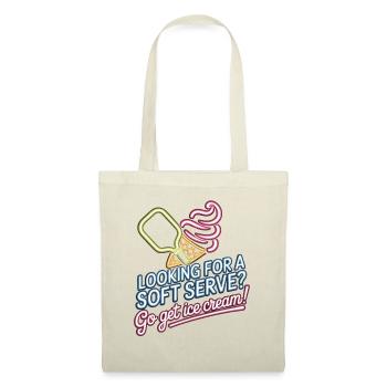 Pickleball Spieler Looking For Soft Serve Dinking - Stoffbeutel - Rot - Vorne
