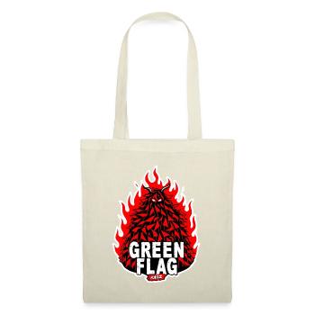 Flaming Green Flag Crest - Tote Bag - red - Front