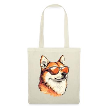 Shiba with sunglasses style - Tote Bag - red - Front