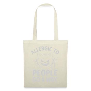 Chat allergique aux gens, drôle - Sac en tissu - rouge - Devant