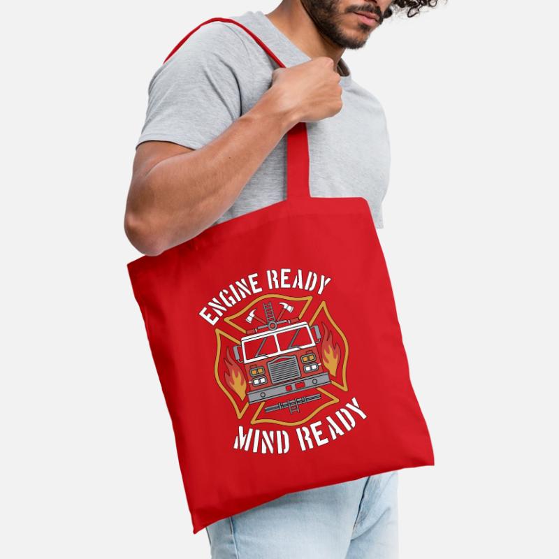 Fire Engineer Engine Ready Mind Ready Firefighting Sac en tissu