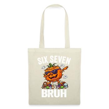 Dabbing Pumpkin Six Seven Bruh 6 7 Halloween 67 - Stoffbeutel - Rot - Vorne