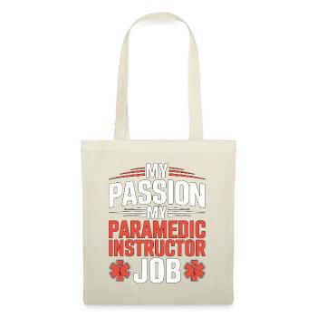 Instructeur de paramédic Ma passion Mes soins d’urgence - Sac en tissu - rouge - Devant