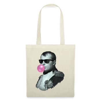 Napoleon with chewing gum and sunglasses - Tote Bag - red - Front