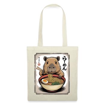Capybara Ramen Bowl - Tote Bag - red - Front