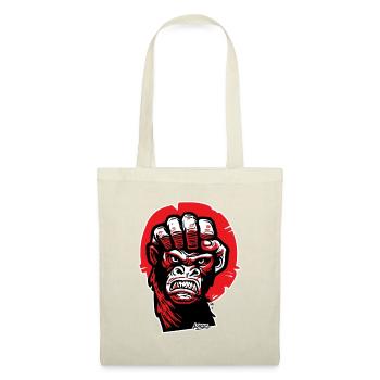 Crimson Gorilla Faust-Kunst - Stoffbeutel - Rot - Vorne