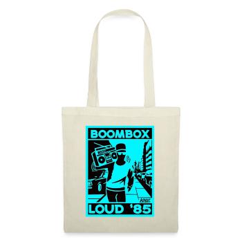 Boombox Laut 85 Neon Retro - Stoffbeutel - Rot - Vorne
