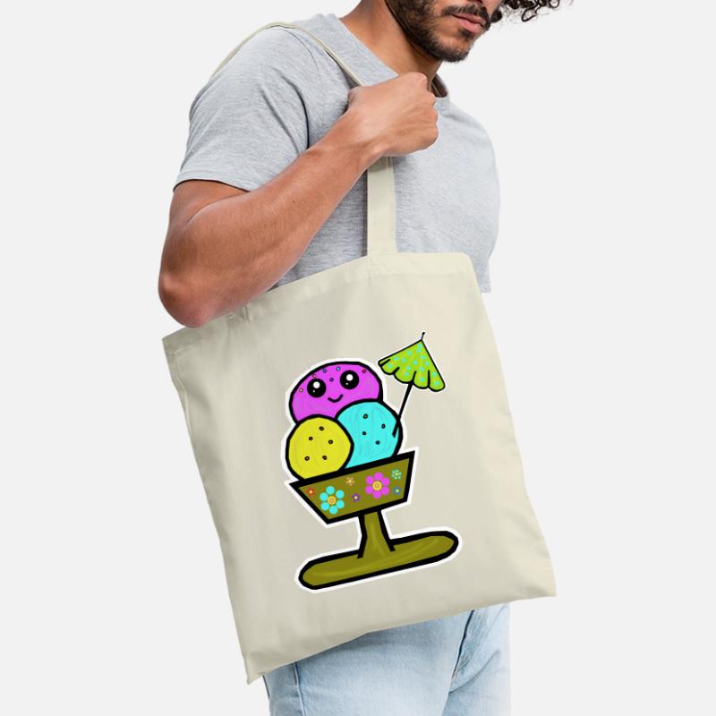Bunter Eisbecher Eiscreme Eiskreme Eis Tote Bag