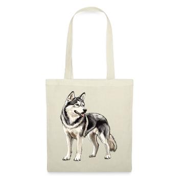 Husky Portrait - Tote Bag - red - Front