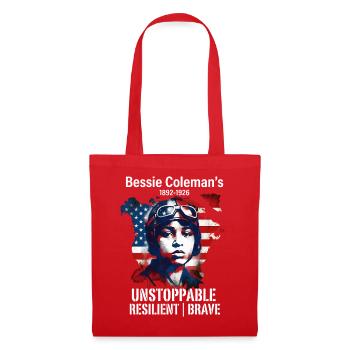 Bessie Coleman Courageous aviation pioneer - Tote Bag - red - Front