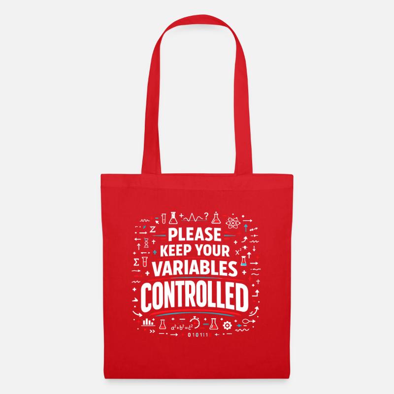 Variablen kontrollieren | Labor Science - Stoffbeutel - Rot