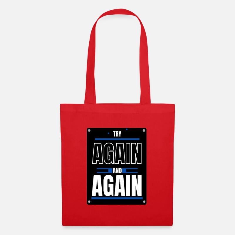 Try again - Tote Bag - red