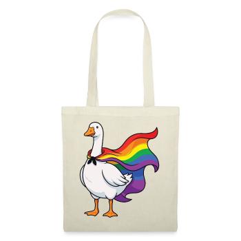 Mois de la Fierté LGBTQ - Drôle d’Oie Fière - Sac en tissu - rouge - Devant