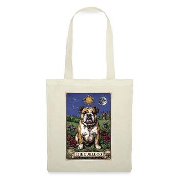 Bulldog Tarot Card - Tote Bag - red - Front