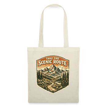 Aventure de randonnée vintage sur la Route Panoramique - Sac en tissu - rouge - Devant