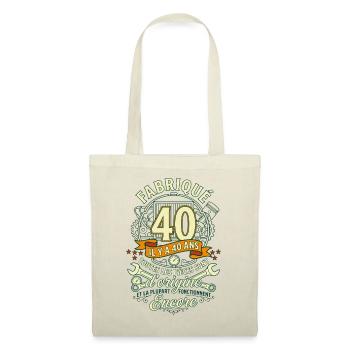 40 Ans Anniversaire Mécanicien Pièces d'Origine - Sac en tissu - rouge - Devant