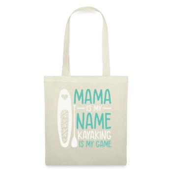 Kayaker Mama est mon nom Le kayak est mon jeu - Sac en tissu - rouge - Devant