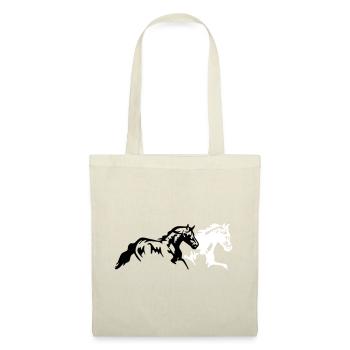 horses stallion mare foal - Tote Bag - red - Front