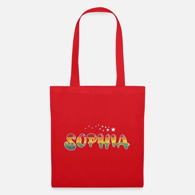 First name Sophia Maiden name gift - Tote Bag - red