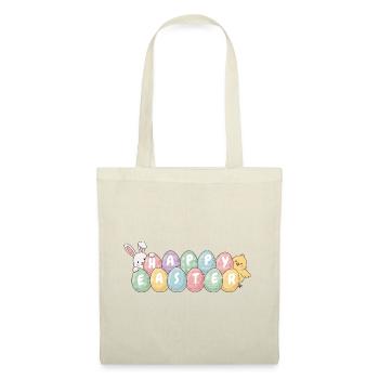 Cute Easter Bunny Chick and Eggs - Tote Bag - red - Front