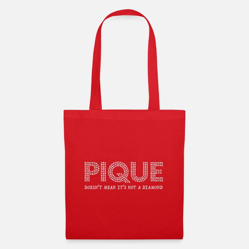 PIQUE Diamant-Sparkles Design - Stoffbeutel - Rot