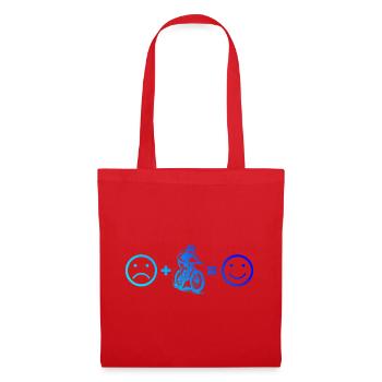 Clear mountain bike motif for every day - Tote Bag - red - Front