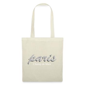 Paris Champ de Mars Vintage Script - Sac en tissu - rouge - Devant