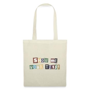 Show Me Your Tits Ransom - Tote Bag - red - Front