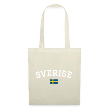 Drapeau Suédois Dessin blanc - Sac en tissu - rouge - Devant