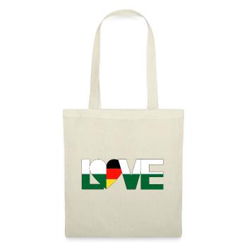 love heart Saxony Germany home country - Tote Bag - red - Front
