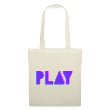 Press Play – Musik Party DJ Shirt Club Style - Stoffbeutel - Rot - Vorne