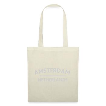 Textdesign Amsterdam – Pays-Bas - Sac en tissu - rouge - Devant