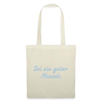 Sei ein guter Mensch Statement Design - Stoffbeutel - Rot - Vorne