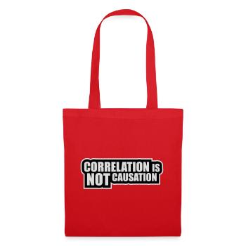 Correlation Is Not Causation Nerd Science - Tote Bag - red - Front