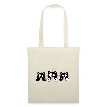 Funny Cats - Tote Bag - red - Front