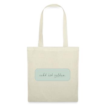 real is rare – minimalist typography - Tote Bag - red - Front
