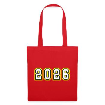 2026 year - Tote Bag - red - Front